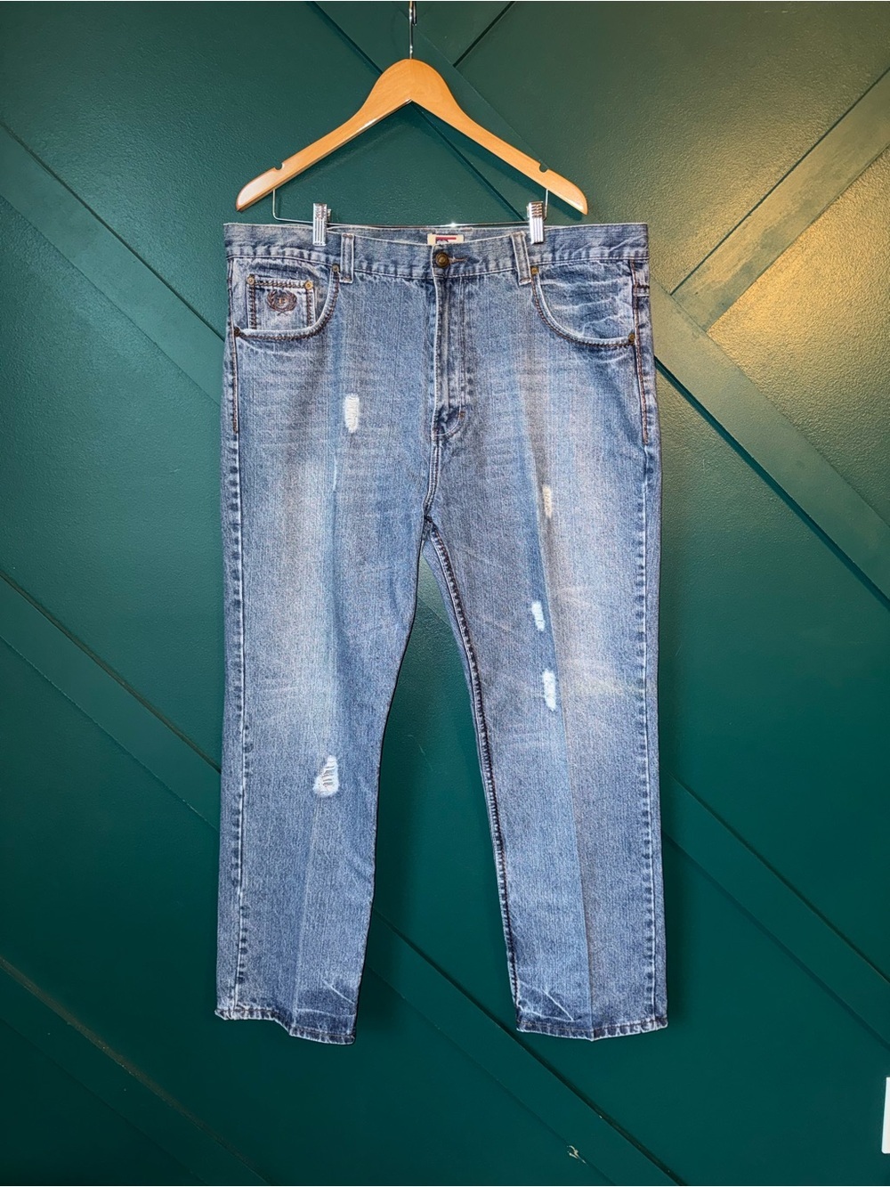 Rare Design Vintage Brand Phat Farm Baggy Jeans 2000s 42/32